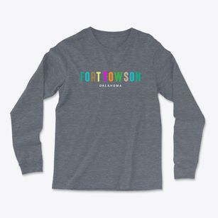 Fort Towson Oklahoma Color Pop Light Soft Long Sleeve T-Shirt