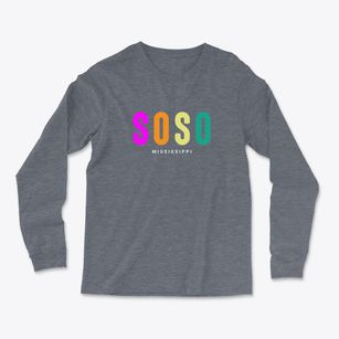 Soso Mississippi Color Pop Light Soft Long Sleeve T-Shirt