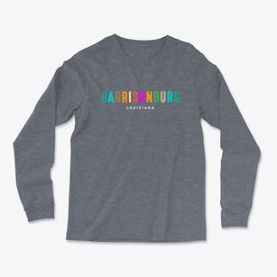 Harrisonburg Louisiana Color Pop Light Soft Long Sleeve T-Shirt