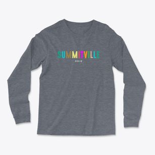Summitville Ohio Color Pop Light Soft Long Sleeve T-Shirt