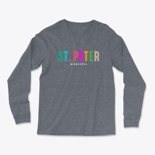 St. Peter Minnesota Color Pop Light Soft Long Sleeve T-Shirt