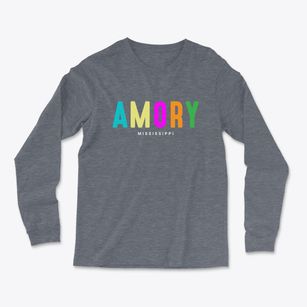 Amory Mississippi Color Pop Light Soft Long Sleeve T-Shirt