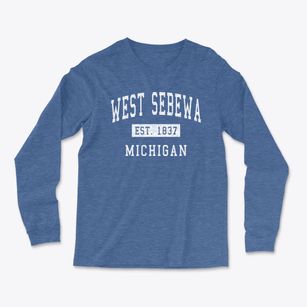 West Sebewa Michigan Classic Established Light Soft Long Sleeve T-Shirt