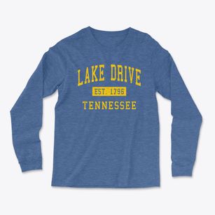 Lake Drive Tennessee Classic Established Light Soft Long Sleeve T-Shirt