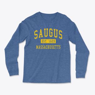 Saugus Massachusetts Classic Established Light Soft Long Sleeve T-Shirt