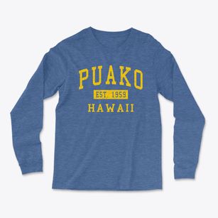 Puako Hawaii Classic Established Light Soft Long Sleeve T-Shirt