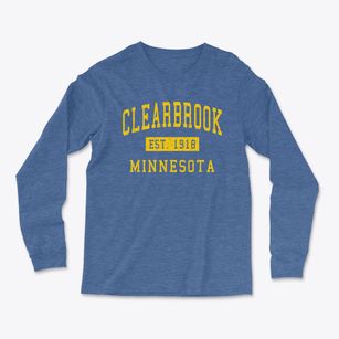 Clearbrook Minnesota Classic Established Light Soft Long Sleeve T-Shirt