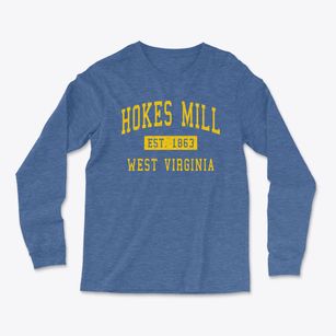 Hokes Mill West Virginia Classic Established Light Soft Long Sleeve T-Shirt