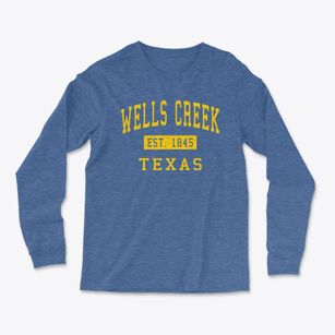 Wells Creek Texas Classic Established Light Soft Long Sleeve T-Shirt