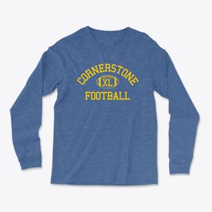 Cornerstone Schools Of Alabama Classic Football Light Soft Long Sleeve T-Shirt