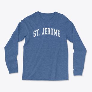 St Jerome Parish Varsity Arch Light Soft Long Sleeve T-Shirt