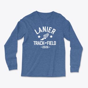 Lanier High School Track and Field Light Soft Long Sleeve T-Shirt
