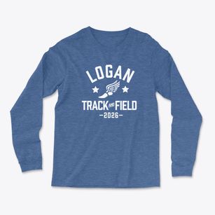 Logan Elementary School Track and Field Light Soft Long Sleeve T-Shirt