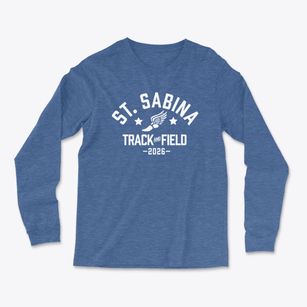 St. Sabina Academy Track and Field Light Soft Long Sleeve T-Shirt