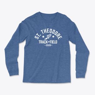 St Theodore Of Caterbury Parish Track and Field Light Soft Long Sleeve T-Shirt