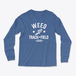 Weed High School Track and Field Light Soft Long Sleeve T-Shirt