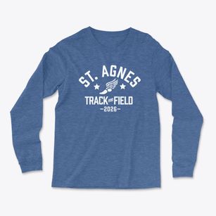 Saint Agnes Academy Track and Field Light Soft Long Sleeve T-Shirt