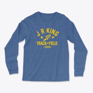 J R King Elementary School Track and Field Light Soft Long Sleeve T-Shirt