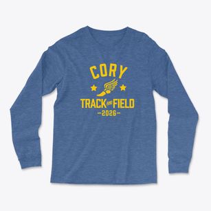 Cory Middle School Track and Field Light Soft Long Sleeve T-Shirt