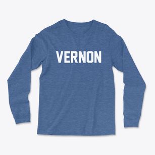 Vernon Connecticut Classic Block Light Soft Long Sleeve T-Shirt