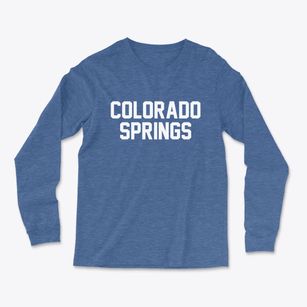 Colorado Springs Colorado Classic Block Light Soft Long Sleeve T-Shirt