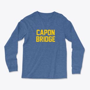 Capon Bridge West Virginia Classic Block Light Soft Long Sleeve T-Shirt
