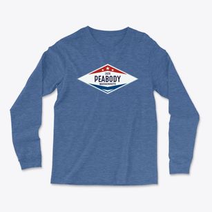 Peabody Massachusetts Diamond Star Light Soft Long Sleeve T-Shirt