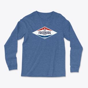 Freeburg Illinois Diamond Star Light Soft Long Sleeve T-Shirt