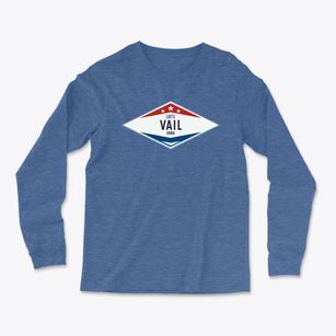 Vail Iowa Diamond Star Light Soft Long Sleeve T-Shirt