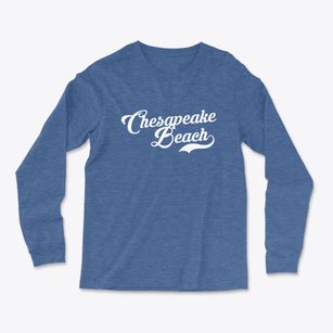 Chesapeake Beach Maryland Vintage Team Light Soft Long Sleeve T-Shirt