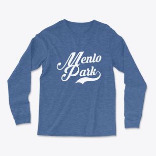 Menlo Park California Vintage Team Light Soft Long Sleeve T-Shirt