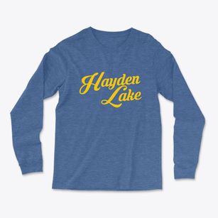 Hayden Lake Idaho Vintage Team Light Soft Long Sleeve T-Shirt