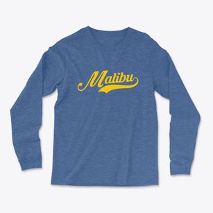 Malibu California Vintage Team Light Soft Long Sleeve T-Shirt