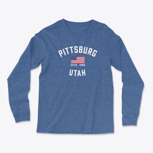 Pittsburg Utah Patriot Light Soft Long Sleeve T-Shirt