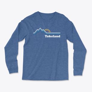 Tokeland Washington Mountain View Light Soft Long Sleeve T-Shirt