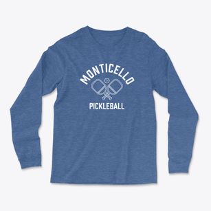 Monticello Louisiana Pickleball Light Soft Long Sleeve T-Shirt