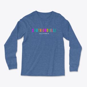 South Oroville California Color Pop Light Soft Long Sleeve T-Shirt