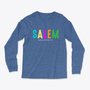 Salem Massachusetts Color Pop Light Soft Long Sleeve T-Shirt