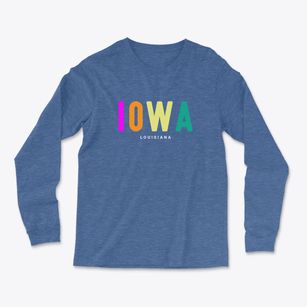 Iowa Louisiana Color Pop Light Soft Long Sleeve T-Shirt