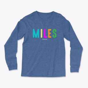 Miles Texas Color Pop Light Soft Long Sleeve T-Shirt