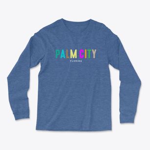 Palm City Florida Color Pop Light Soft Long Sleeve T-Shirt