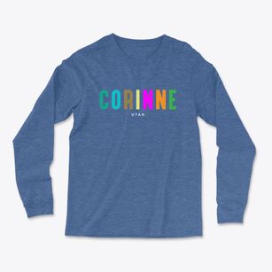 Corinne Utah Color Pop Light Soft Long Sleeve T-Shirt