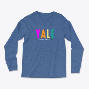 Yale South Dakota Color Pop Light Soft Long Sleeve T-Shirt