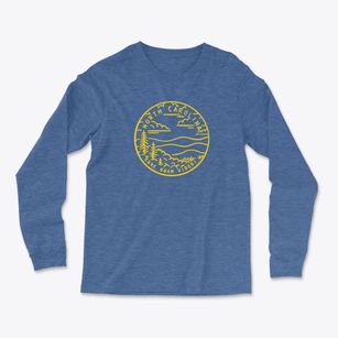  North Carolina Icon Light Soft Long Sleeve T-Shirt