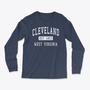 Cleveland West Virginia Classic Established Light Soft Long Sleeve T-Shirt