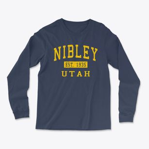 Nibley Utah Classic Established Light Soft Long Sleeve T-Shirt