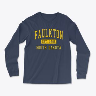 Faulkton South Dakota Classic Established Light Soft Long Sleeve T-Shirt