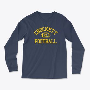 Crockett High School Classic Football Light Soft Long Sleeve T-Shirt