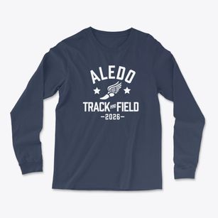 Aledo Middle School Track and Field Light Soft Long Sleeve T-Shirt