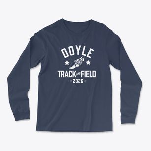 Doyle Elementary School Track and Field Light Soft Long Sleeve T-Shirt